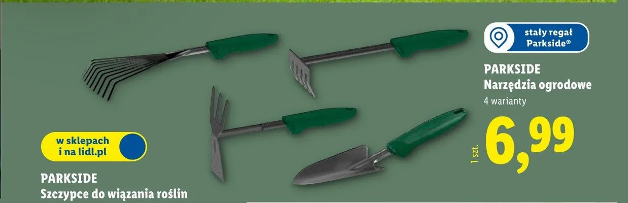 Narzędzia ogrodowe, 4 warianty promocja w Lidl