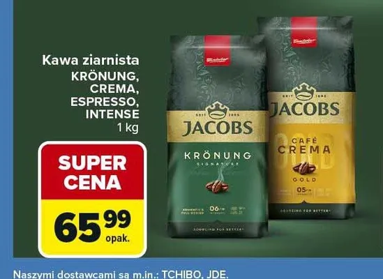 Kawa ziarnista JACOBS KRÖNUNG promocja w Carrefour