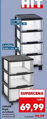 Regał na kółkach Curver promocja w Kaufland