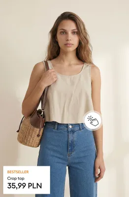 Crop top promocja w Sinsay