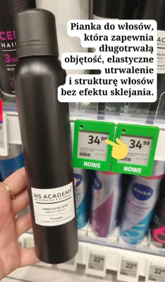 Pianka do włosów WS Academy Wierzbicki & Schmidt TriComplex objętość i tekstura promocja w Rossmann