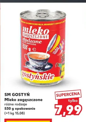Mleko zagęszczone Gostyń promocja w Kaufland