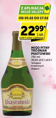 Miód pitny Trójniak Piastowski promocja w ABC