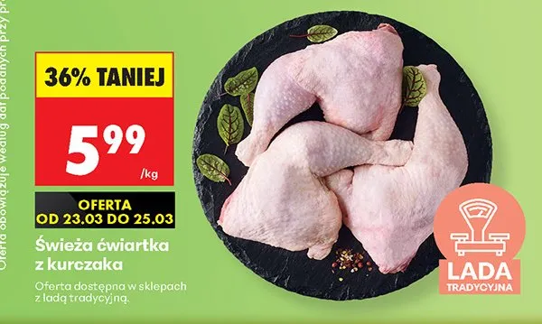 Świeża ćwiartka z kurczaka promocja w Biedronka