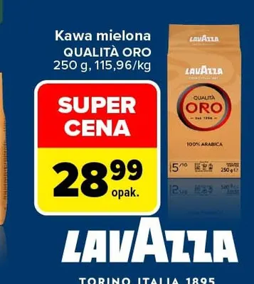 Kawa mielona Qualità Oro Lavazza promocja w Carrefour Market