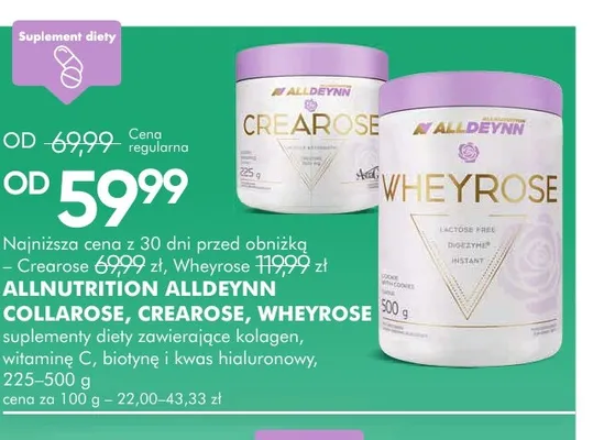 Suplement diety Allnutrition Alldeynn Collarose promocja w Super-Pharm