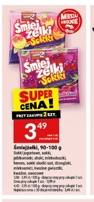 Żelki Śmiejżelki sokki słodki sad nimm2 promocja w Twój Market