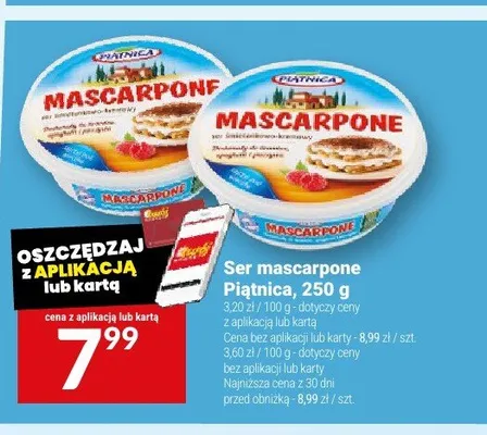 Ser mascarpone Piątnica promocja w Twój Market