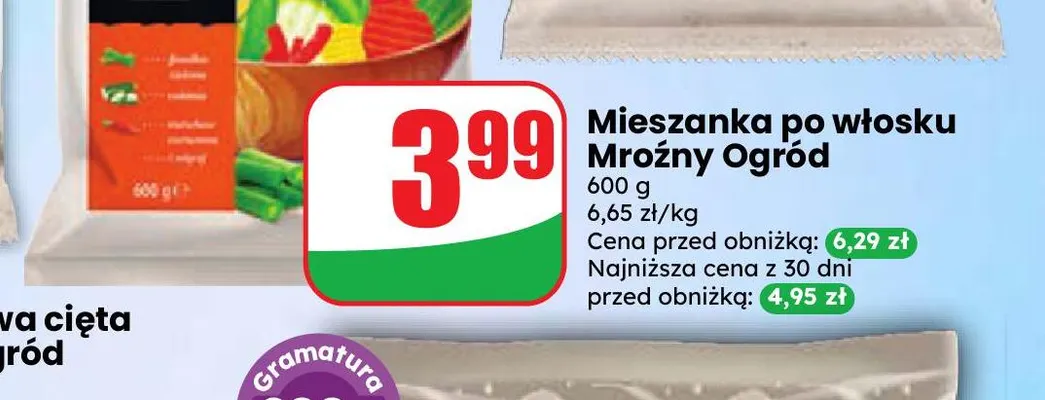 Mieszanka po włosku Mroźny Ogród promocja w Dino