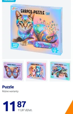 Puzzle Shaped Puzzle Puppies Grafix promocja w Action
