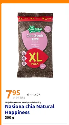 Nasiona chia Natural Happiness promocja w Action