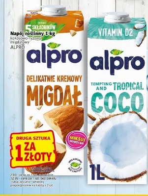 Napój roślinny migdałowy Alpro promocja w Prim Market