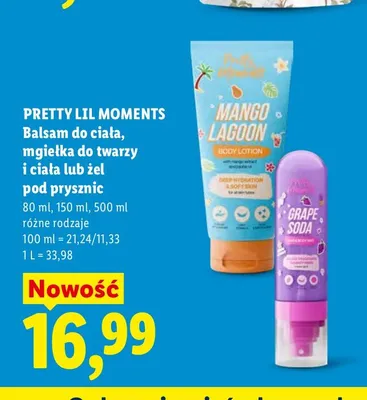 Balsam do ciała Pretty Lil Moments promocja w Lidl