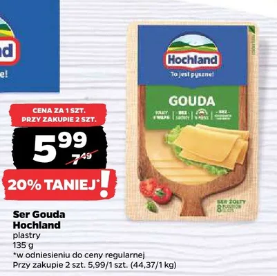 Ser Gouda promocja w Netto