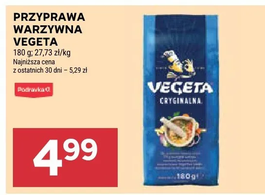 Przyprawa warzywna Vegeta promocja w Stokrotka