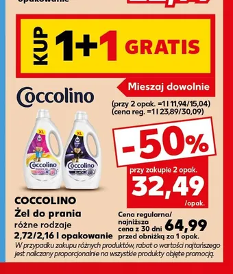 Żel do prania Coccolino promocja w Kaufland