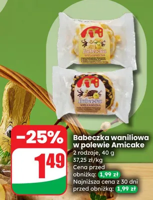 Babeczka waniliowa w polewie 2 rodzaje promocja w Dino