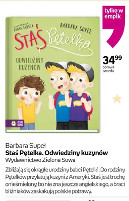 Książka Staś Pętelka. Odwiedziny kuzynów Barbara Supeł oprawa twarda promocja w Empik