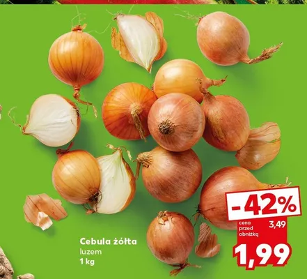Cebula żółta luzem promocja w Kaufland