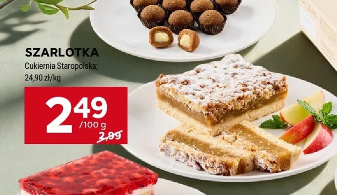 Szarlotka Cukiernia Staropolska promocja w Stokrotka