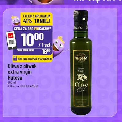 Oliwa z oliwek extra virgin Hutesa promocja w POLOmarket