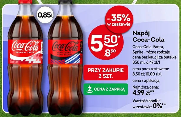 Napój Coca-Cola Original Taste promocja w Żabka
