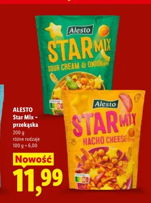 Przekąska Star Mix Nacho Cheese Alesto promocja w Lidl