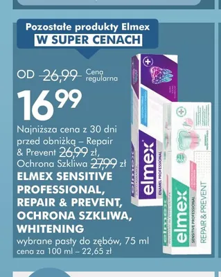 Pasta do zębów Elmex Sensitive Professional promocja w Super-Pharm
