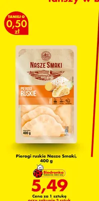 Pierogi ruskie Nasze Smaki promocja w Biedronka