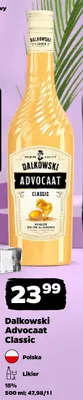 Likier Dalkowski Advocaat Classic promocja w Netto