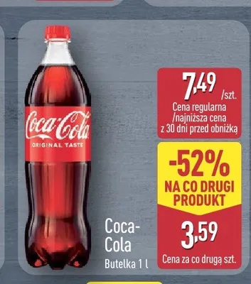 Napój Coca-Cola Original Taste promocja w Aldi