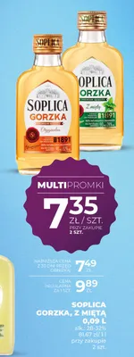 Wódka Soplica Gorzka z miętą promocja w Duży Ben