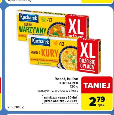 Rosół wołowy Kucharek promocja w Carrefour Market