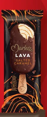 Lody Lava salted caramel na patyku promocja w Biedronka