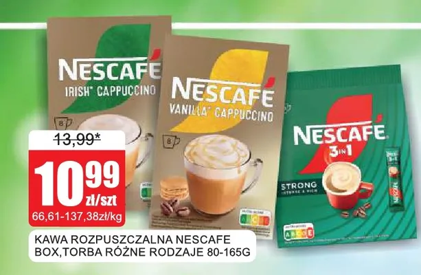 Kawa rozpuszczalna Nescafé Vanilla Cappuccino promocja w Bingo