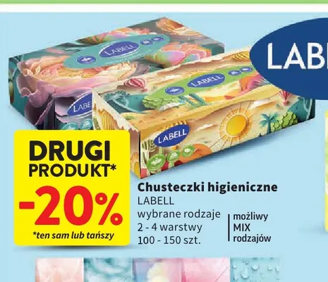 Chusteczki higieniczne Labell promocja w Intermarche