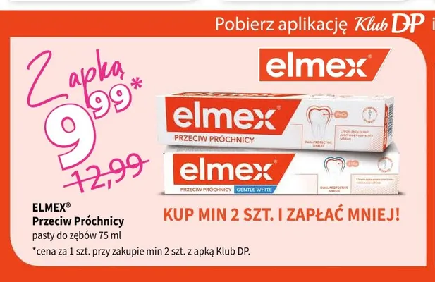 Pasta do zębów Elmex Przeciw Próchnicy promocja w Drogerie Polskie