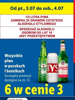 Piwo Budweiser promocja w Lidl