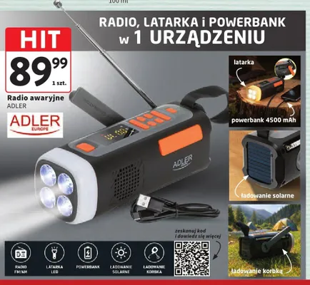 Radio awaryjne Adler promocja w Intermarche