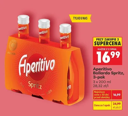 Likier Aperitivo Spritz 3-pak promocja w Biedronka