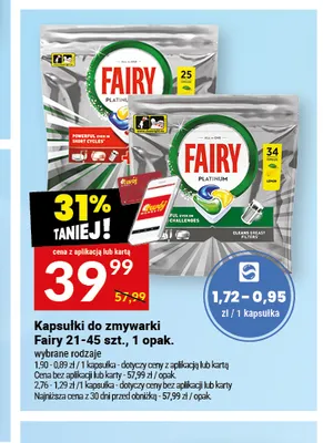Kapsułki do zmywarki Fairy promocja w Twój Market