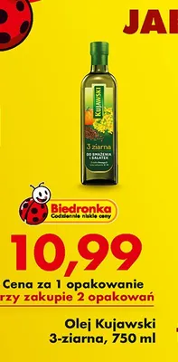 Olej Kujawski 3-ziarna promocja w Biedronka