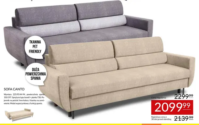 Sofa Canto promocja w Abra Meble
