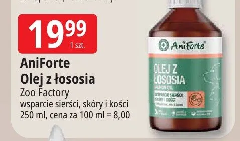 Olej z łososia AniForte promocja w Leclerc