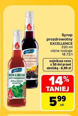 Syrop prozdrowotny Excellence promocja w Carrefour
