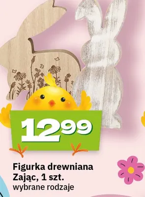 Figurka drewniana Zając promocja w Twój Market