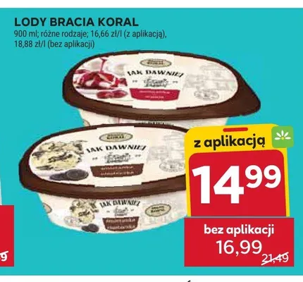 Lody Bracia Koral promocja w Stokrotka