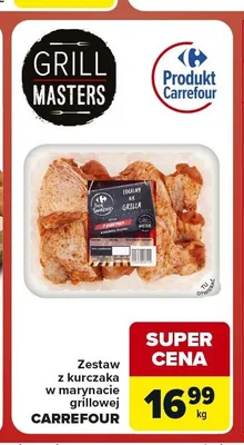 Zestaw z kurczaka w marynacie grillowej Carrefour Grill Masters promocja w Carrefour Market