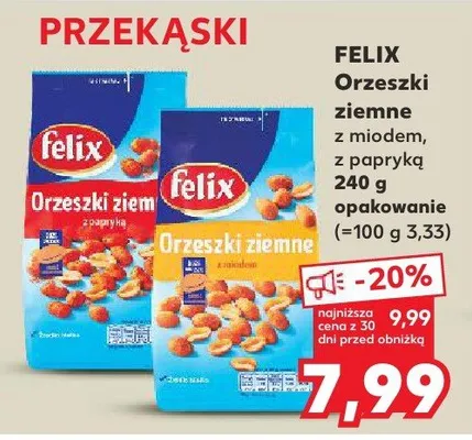 Orzeszki ziemne z papryką promocja w Kaufland
