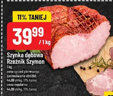 Szynka dębowa Rzeźnik Szymon promocja w POLOmarket